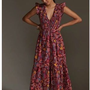Anthropologie The Peregrine Midi Dress Size MP
